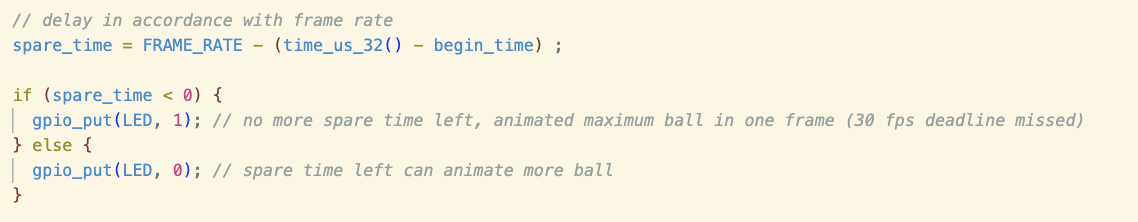Animation core 0, check if 30fps misses