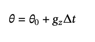 arm angle, gyro estimate