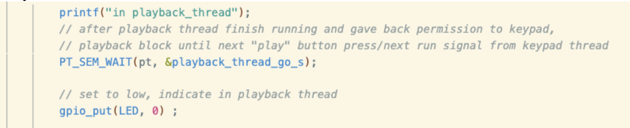 Playback thread