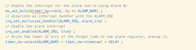 Timer IRQ Setup